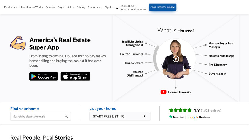 Houzeo Landing Page