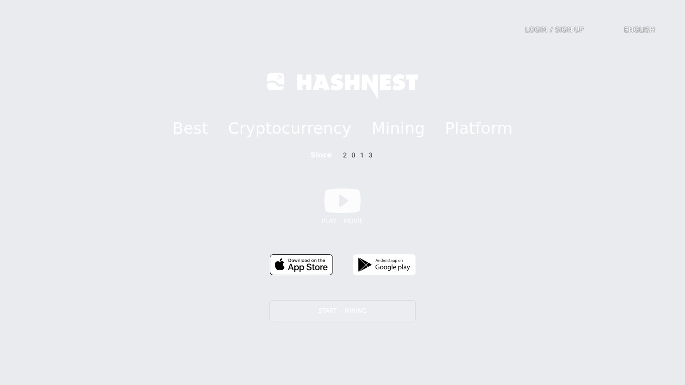 HashNest Landing page