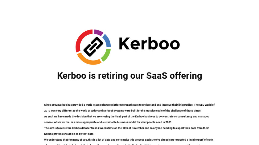 Kerboo Landing Page