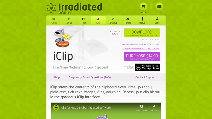 iClip Landing Page