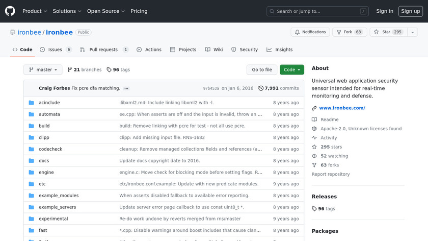 ironbee Landing Page