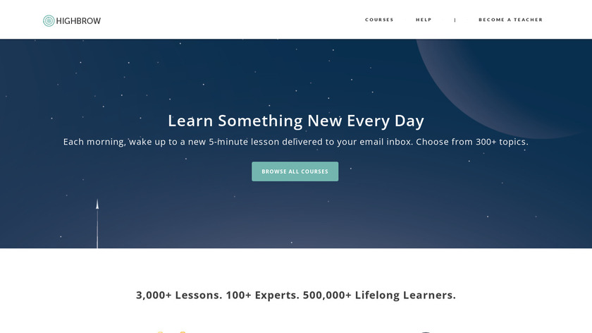 GoHighbrow Landing Page