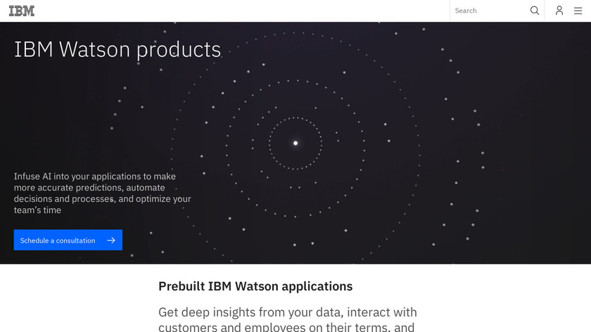 IBM Watson Conversation Landing Page