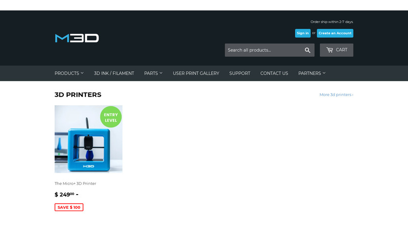 M3D PRO Landing Page