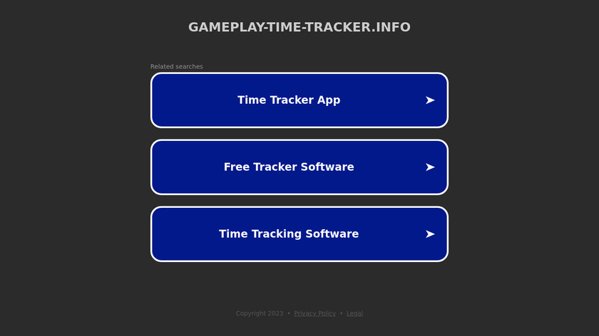 Gameplay Time Tracker Landing Page