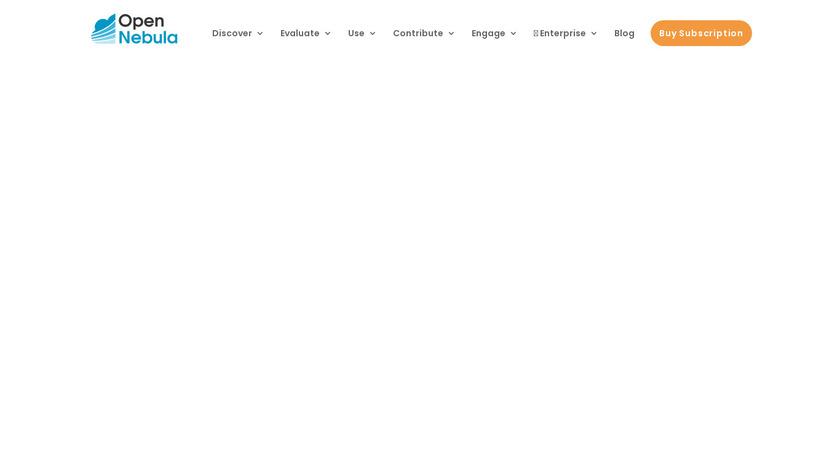 OpenNebula Landing Page
