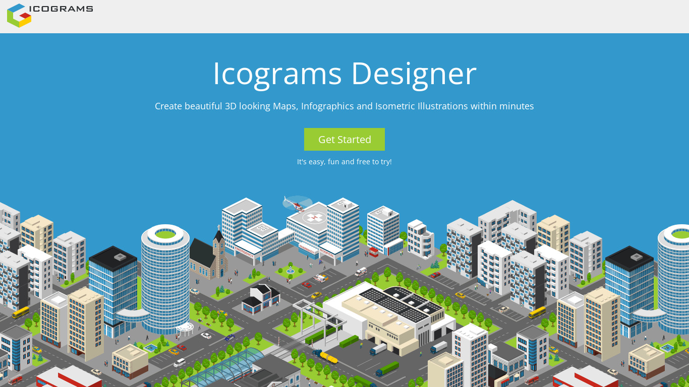 Icons-Search Landing page