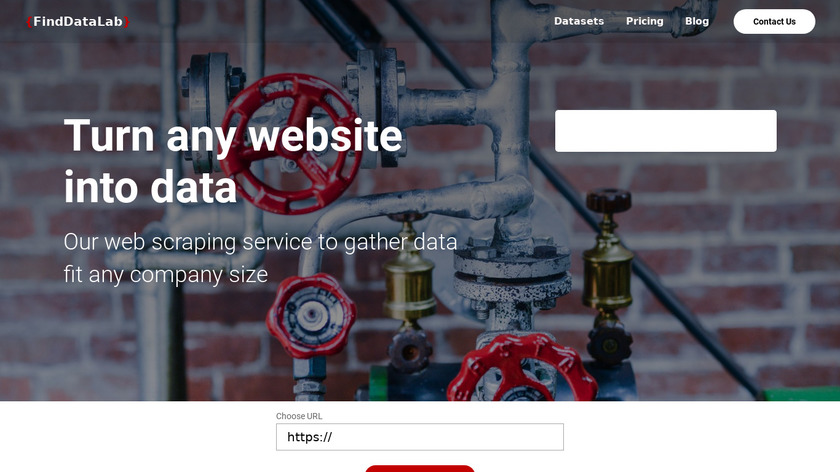 FindDataLab Landing Page
