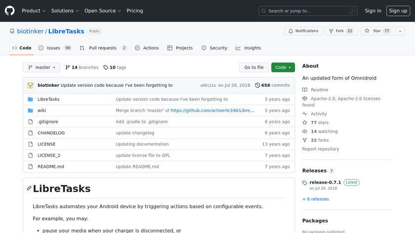 LibreTasks Landing Page