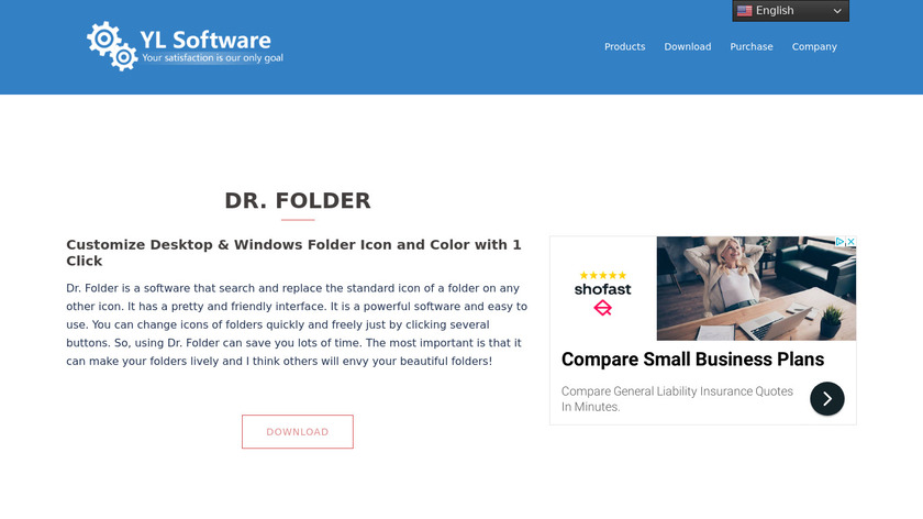 Dr. Folder Landing Page