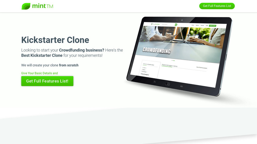 FundForIdea - Kickstarter Clone Script Landing Page