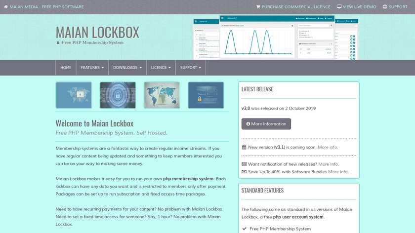 Maian Lockbox Landing Page