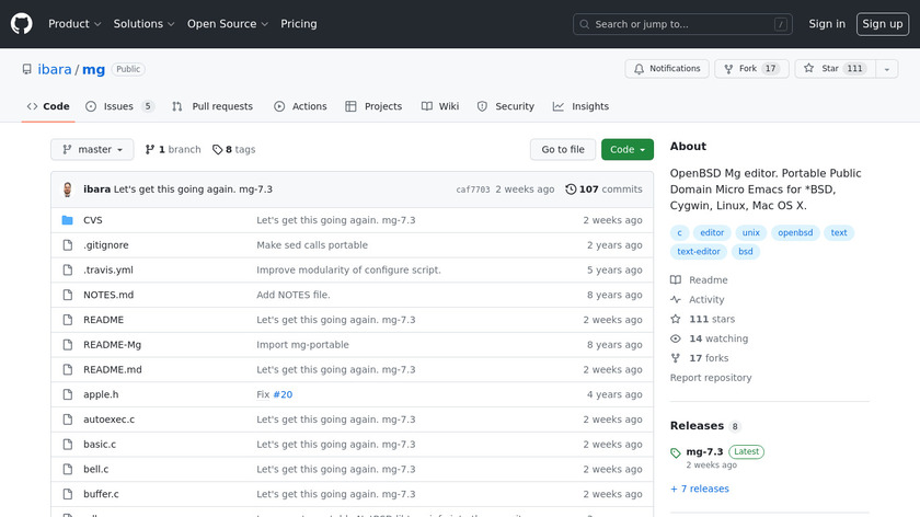 mg Landing Page