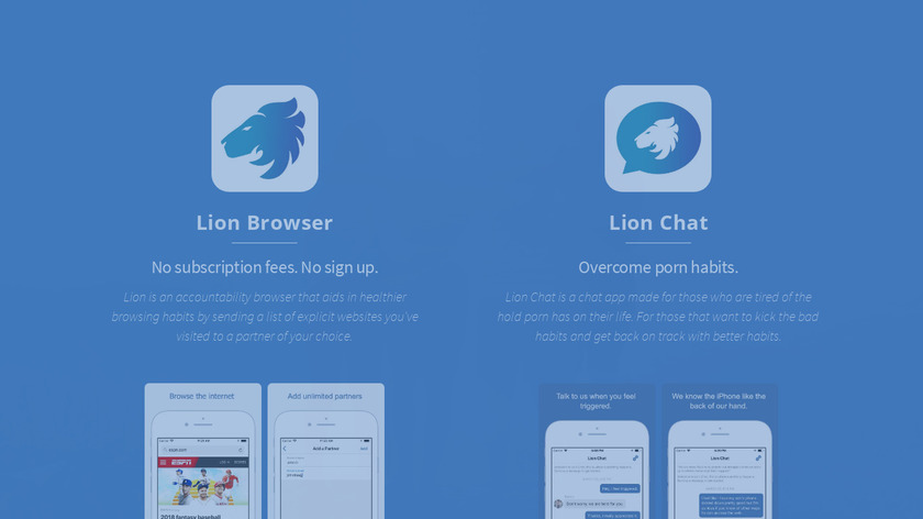 Lion Landing Page