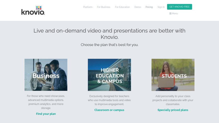 Knovio Pro Landing Page