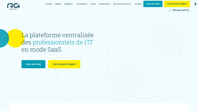 RG System Landing Page