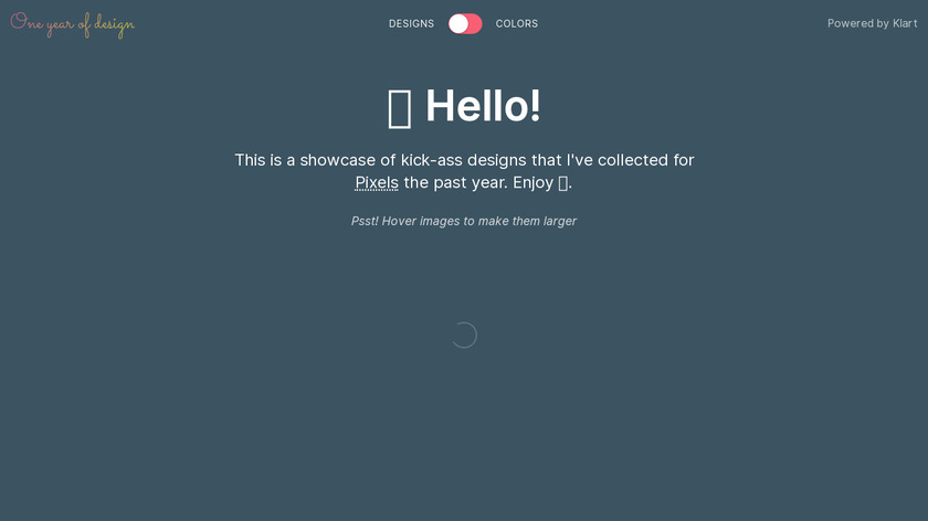 One Year Of Design 2017 Landing Page