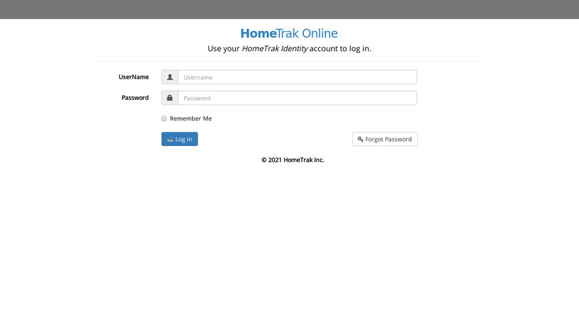 HomeTrak Landing Page