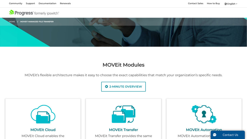 MOVEit Landing Page