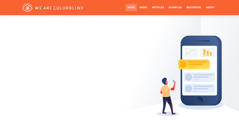 We are Colorblind Landing Page