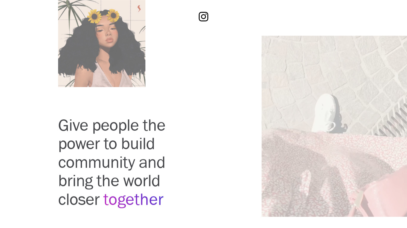 Face Filters on Instagram Stories Landing page