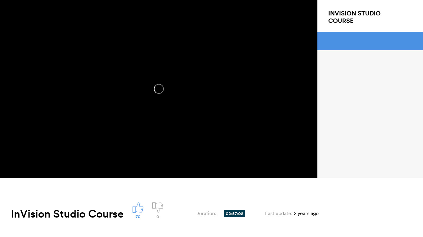 InVision Studio for UI Designers Landing page