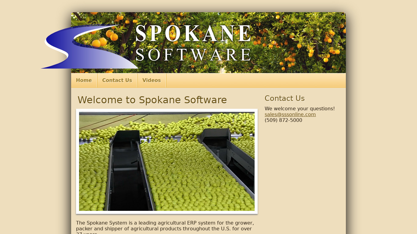 Spokane System Landing page