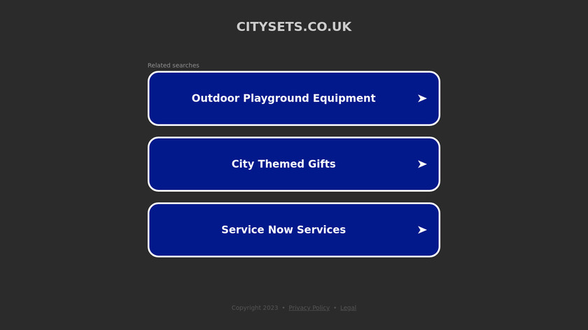 Citysets Landing Page