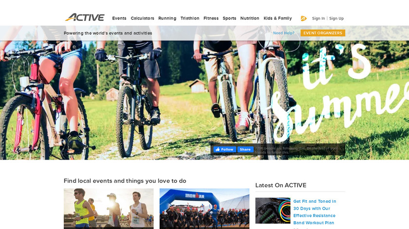 active.com Landing Page
