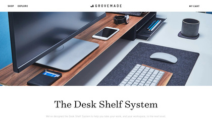 The Grovemade Desk Shelf System image