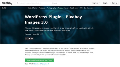 Pixabay Images 3.0 for WordPress image