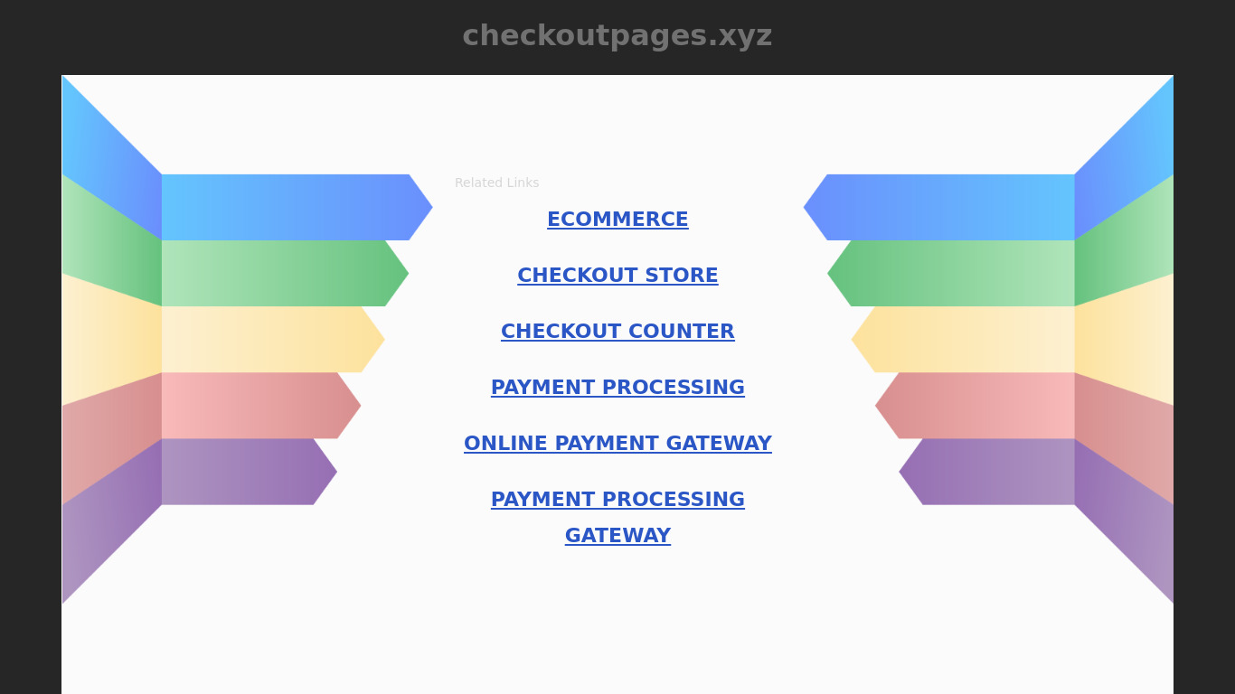 Checkout Pages (new url: pages.xyz/type/checkout) Landing page