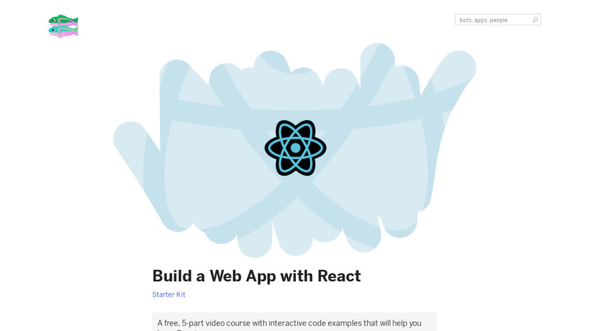 React Starter Kit from Glitch Landing Page