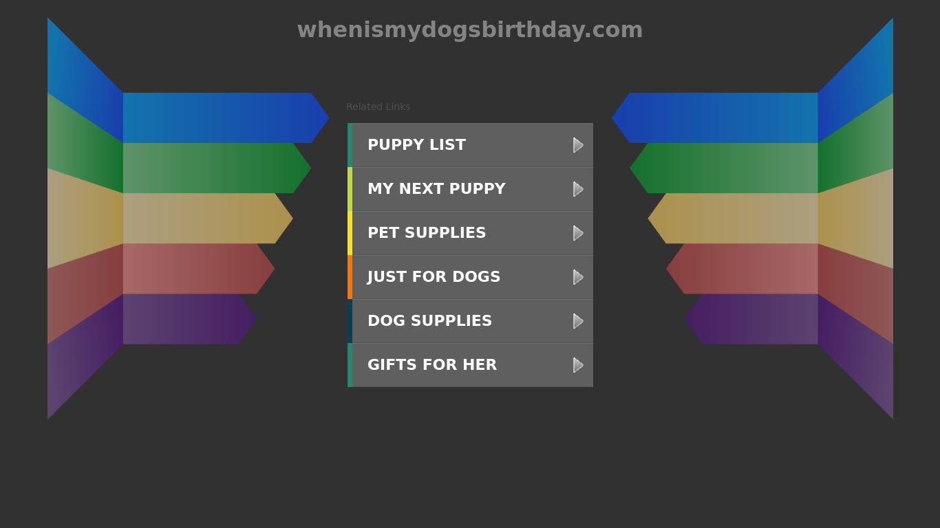 When Is My Dogs Birthday? Landing page