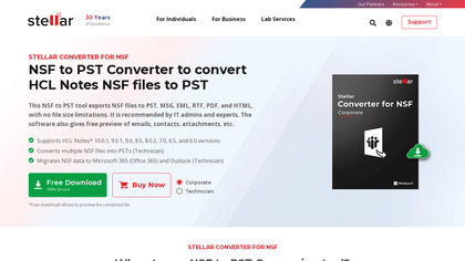Stellar Converter for NSF image