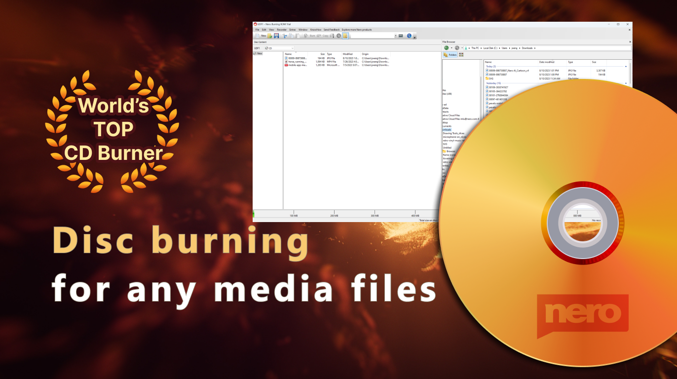 Nero Burning ROM Landing page