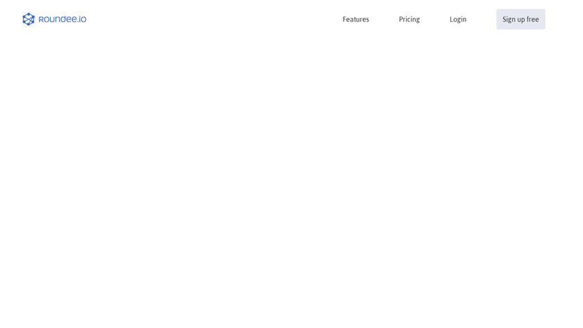 Roundee Landing Page