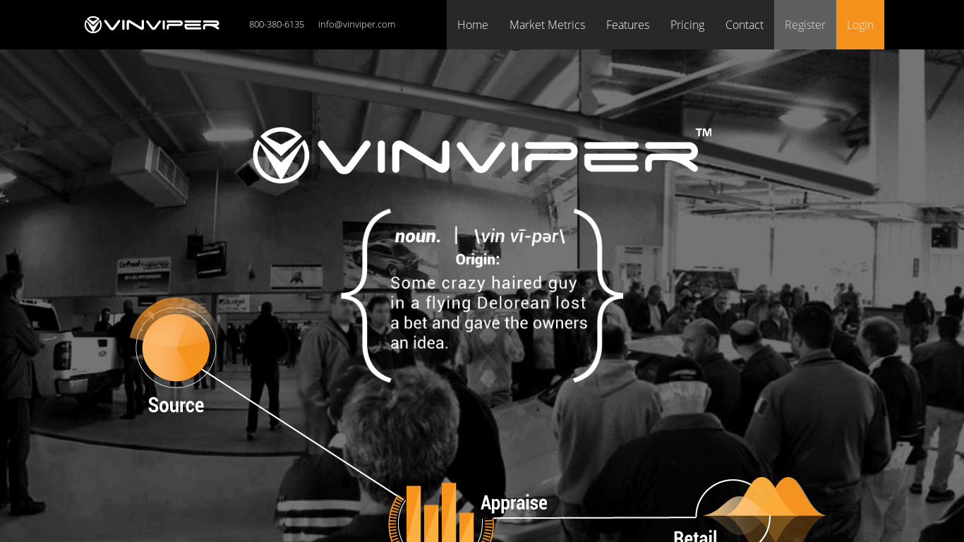 VIN Viper Landing page