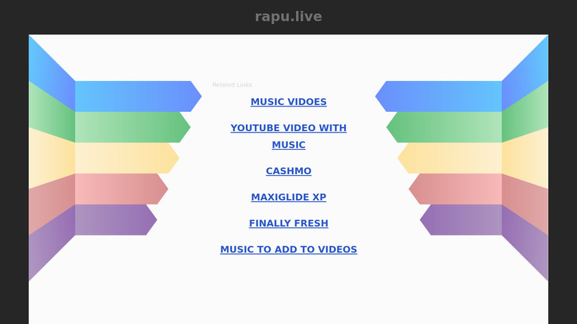 Rapu.Live Landing Page