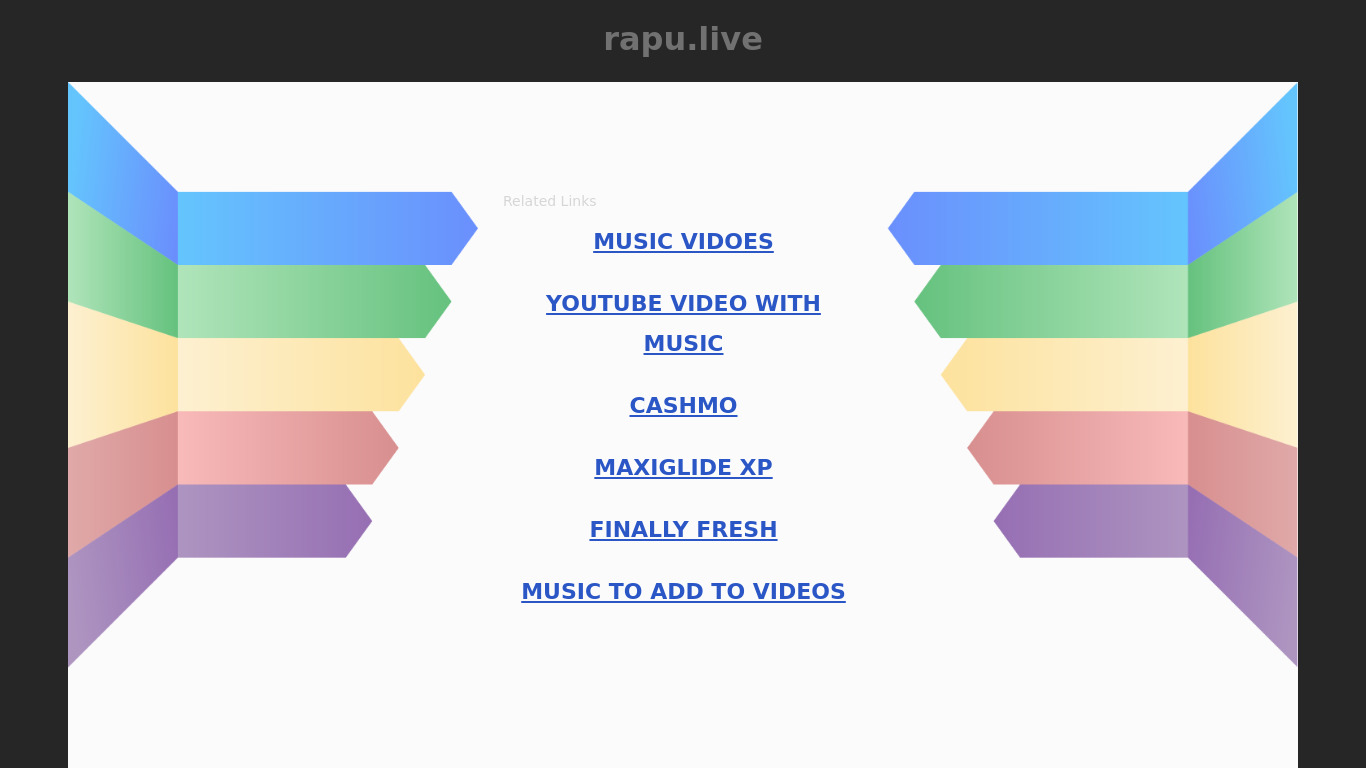 Rapu.Live Landing page