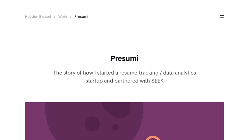 Presumi Landing Page