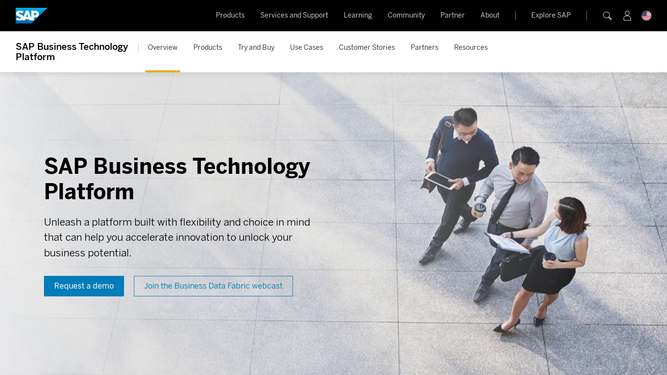 SAP HANA Cloud Platform Landing page