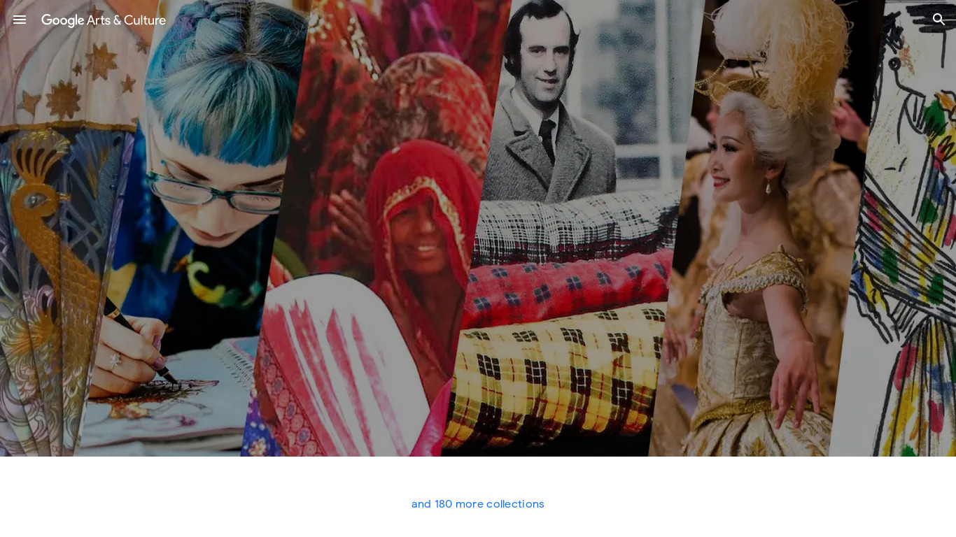 We Wear Culture by Google Landing page