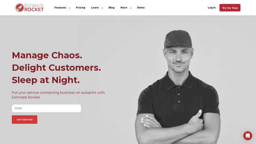 Estimate Rocket Landing Page