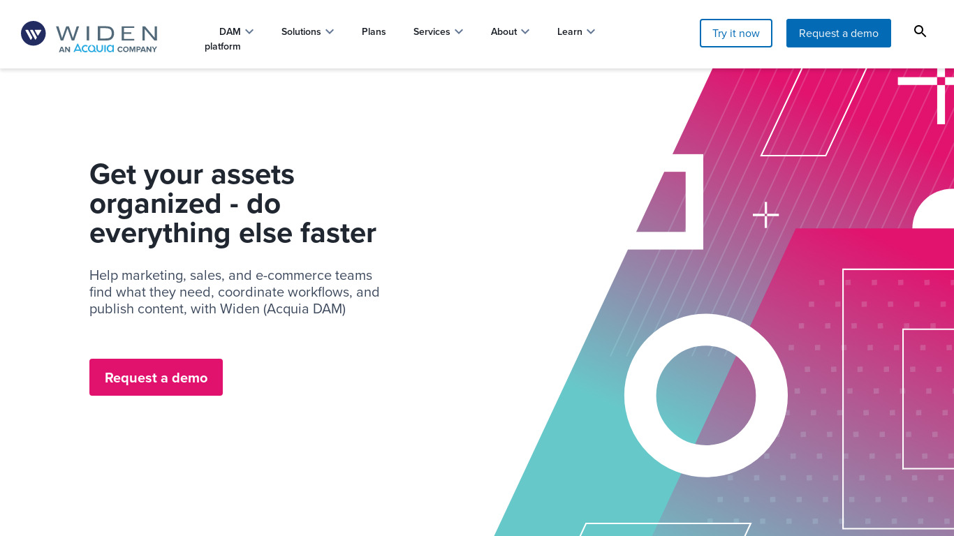 Widen Landing page