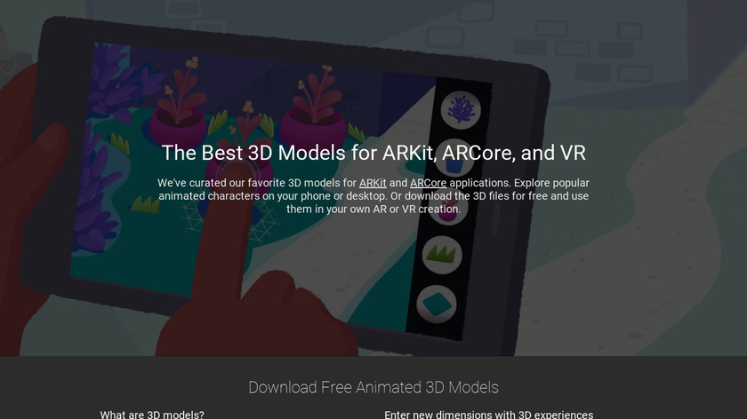 3D & AR on SVRF Landing Page