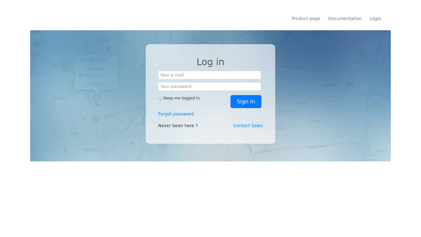 Sygic FleetWork Landing Page
