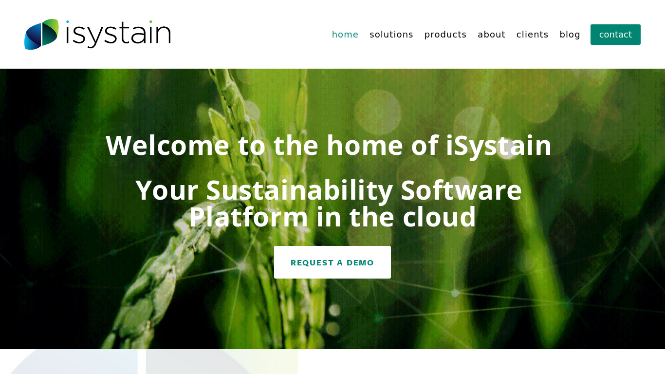 iSystain Landing page