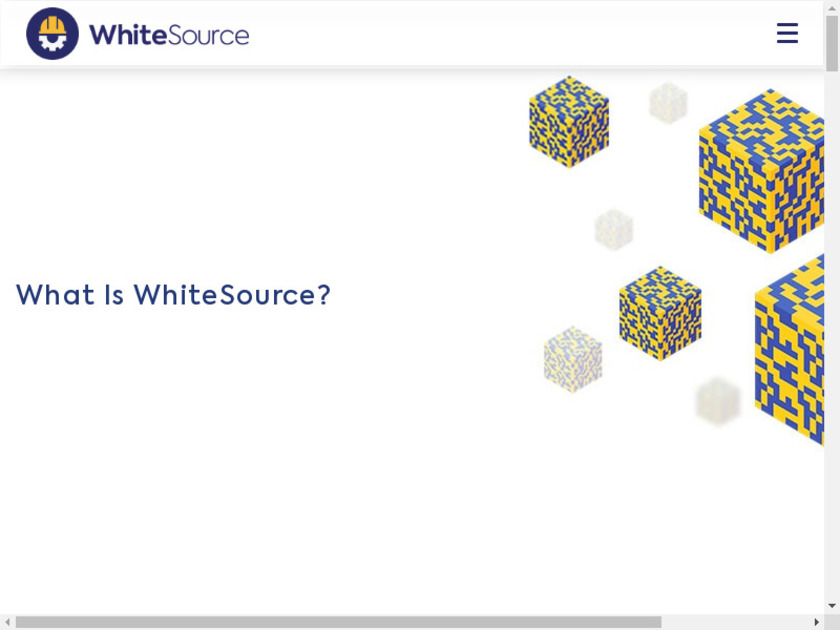 WhiteSource Software Landing Page