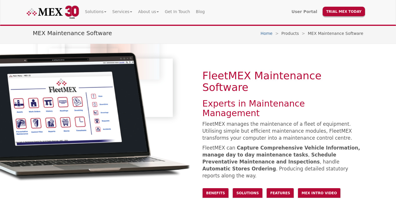 FleetMEX Landing page
